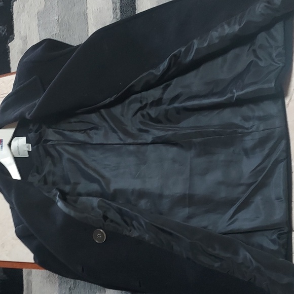 Like NEW- Black Ladies Croft&Barrow Double Breasted Size:M Cold Weather Peacoat - Picture 7 of 8